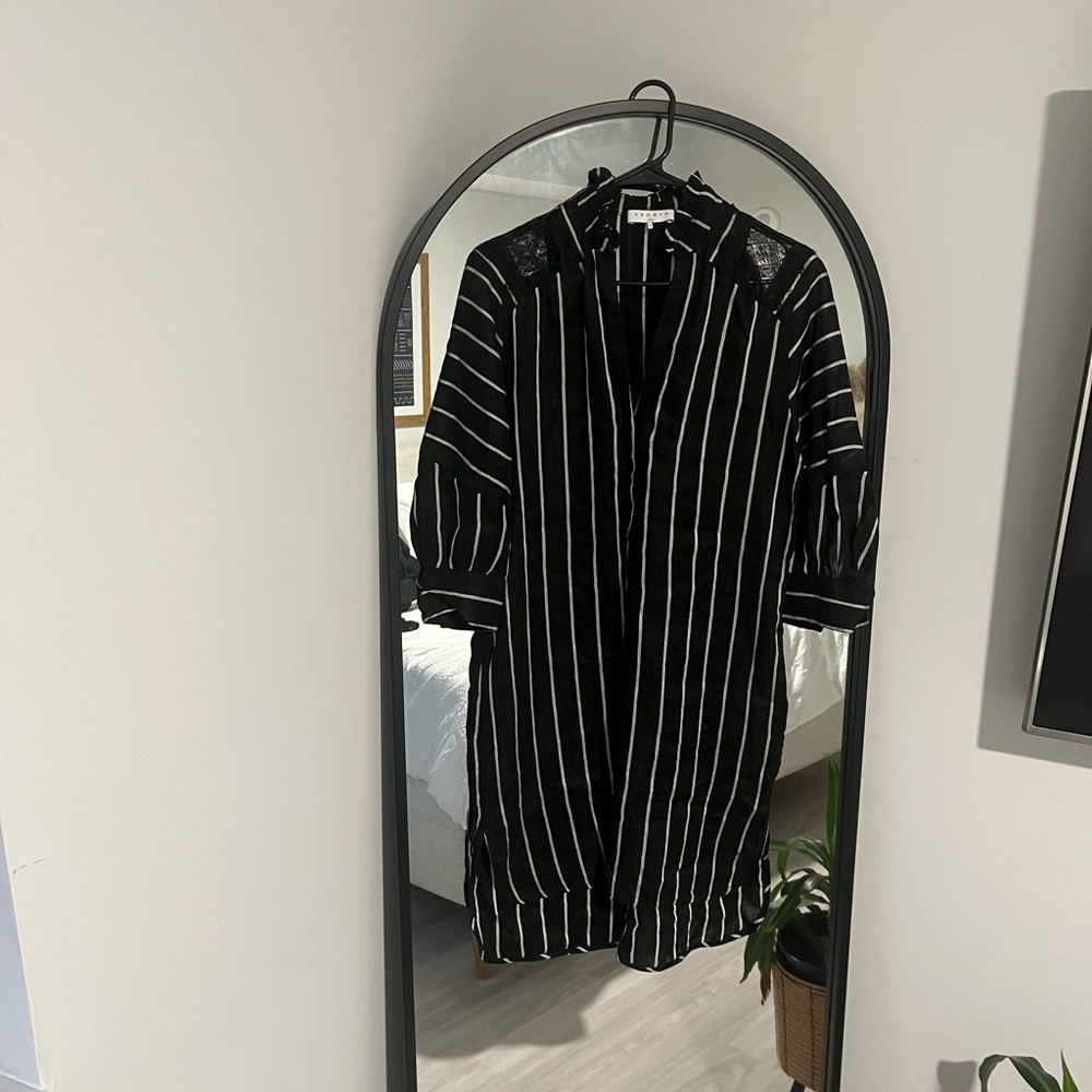Sandro Black and White Striped Dress . Good condition